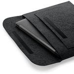 BagBase Filz Laptop-Hülle mit Einstecktasche, Black 41.5 x 28 cm, BG726 – Bild 4