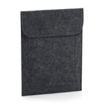 BagBase Filz-Tablet-Tasche mit Klettverschluss, Charcoal Melange 20 x 26 cm, BG727 – Bild 1