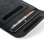 BagBase Filz-Tablet-Tasche mit Klettverschluss, Charcoal Melange 20 x 26 cm, BG727 – Bild 4