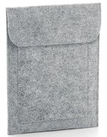 BagBase Filz-Tablet-Tasche mit Klettverschluss – Grey Melange