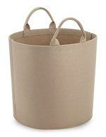 BagBase Filz-Tragetasche in Melange-Optik, Black M (40 x 40 cm), BG728 – Sand