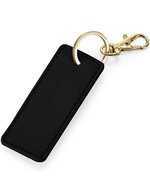 BagBase Boutique Schlüsselclip aus Saffiano-Leder, Black 3.5 x 9 cm, BG744 – Bild 2