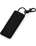 BagBase Boutique Schlüsselclip aus Saffiano-Leder, Black 3.5 x 9 cm, BG744 – Nero/Nero