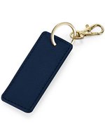 BagBase Boutique Schlüsselclip aus Saffiano-Leder, Black 3.5 x 9 cm, BG744 – Blu navy