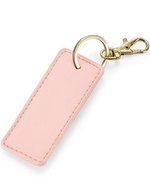 BagBase Boutique Schlüsselclip aus Saffiano-Leder, Black 3.5 x 9 cm, BG744 – Morbido Rosa