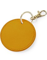 BagBase Boutique Schlüssel-Clip aus Saffiano-Leder, Black Ø 7 cm, BG745 – Moutarde