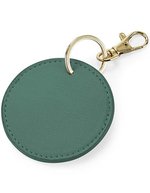 BagBase Boutique Schlüssel-Clip aus Saffiano-Leder, Black Ø 7 cm, BG745 – Vert sauge