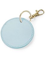 BagBase Boutique Schlüssel-Clip aus Saffiano-Leder, Black Ø 7 cm, BG745 – Doux Bleu