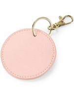 BagBase Boutique Schlüssel-Clip aus Saffiano-Leder, Black Ø 7 cm, BG745 – Doux Rose
