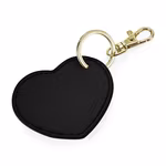 BagBase Boutique Heart Key Clip made of PU, Black 7 x 6 cm, BG746 – image 2
