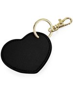 BagBase Boutique Herz Schlüsselclip aus PU, Black 7 x 6 cm, BG746 – Bild 2
