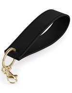 BagBase Boutique Wristlet Schlüsselanhänger aus PU-Leder – Black