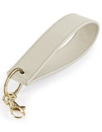 BagBase Boutique Wristlet Schlüsselanhänger aus PU-Leder – Oyster