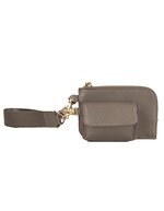 Boutique Pouch Wristlet – Taupe