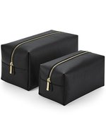 BagBase Boutique Kulturtasche aus PU-Kunstleder, Black M (23 x 11 x 11 cm), BG749 – Bild 2