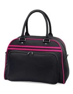 BagBase Retro Bowling Tasche mit Tragegriffen, Black/White 44 x 31 x 25 cm, BG75 – Bild 2