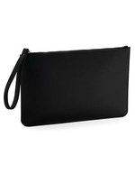 BagBase Boutique Accessory Pouch aus PU-Leder – Black/Black