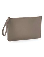 BagBase Boutique Accessory Pouch aus PU-Leder, Coral 26 x 17 cm, BG750 – Taupe