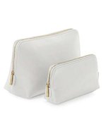 BagBase Boutique Accessory Case aus PU-Leder – Soft Grey