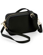 BagBase Boutique Umhängetasche aus Saffiano-Leder – Black