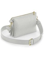 BagBase Boutique Soft Umhängetasche aus PU-Kunstleder – Soft Grey