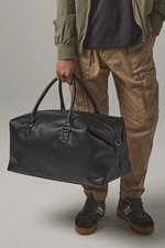 BagBase Boutique Weekender Tasche aus PU-Leder, Black 53 x 26 x 24 cm, BG760 – Bild 1