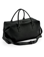 BagBase Boutique Weekender Tasche aus PU-Leder – Black/Black