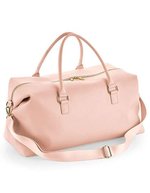 BagBase Boutique Weekender Tasche aus PU-Leder – Soft Pink
