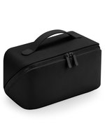 BagBase Boutique Flaches Accessoire-Case aus PU – Black/Black