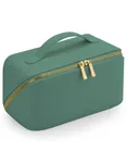 BagBase Boutique Flaches Accessoire-Case aus PU, Black 24 x 12 x 12 cm, BG762 – Sage Green