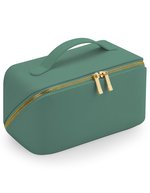 BagBase Boutique Flaches Accessoire-Case aus PU, Black 24 x 12 x 12 cm, BG762 – Sage Green