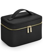 BagBase Boutique Vanity Case aus Saffiano-Kunstleder, Black 23 x 15 x 14 cm, BG763 – Bild 2