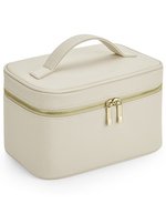 BagBase Boutique Vanity Case aus Saffiano-Kunstleder, Black 23 x 15 x 14 cm, BG763 – Oyster