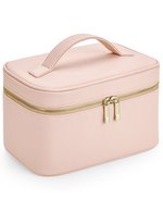 BagBase Boutique Vanity Case aus Saffiano-Kunstleder, Black 23 x 15 x 14 cm, BG763 – Soft Pink