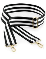 Boutique Adjustable Bag Strap – Black/White