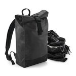 BagBase Sac à Dos Roll-Top Noir en Bâche, Black 26 x 43 x 13 cm, BG815 – Bild 3