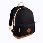 BagBase Sac à dos Heritage polyester 600D noir/marine – Black