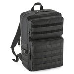 BagBase MOLLE Tactical 25L Rucksack mit Taschen, Black 30 x 45 x 22 cm, BG848 – Bild 3