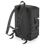BagBase MOLLE Tactical 25L Rucksack mit Taschen, Black 30 x 45 x 22 cm, BG848 – Bild 4