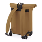 BagBase Roll-Top Laptop Backpack made of 600D Polyester, Black 32 x 44 x 13 cm, BG855 – image 4