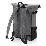 BagBase Block Roll-Top Rucksack mit Laptopfach, Black/Black 28 x 48 x 15 cm, BG858 – Bild 4