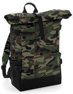 BagBase Block Roll-Top Rucksack mit Laptopfach – Jungle Camo/Black