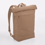 BagBase Recycled Roll-Top Backpack with Laptop Compartment, Beige 50 x 40 x 13 cm, BG870 – image 3