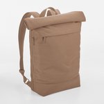 BagBase Recycelter Roll-Top Rucksack mit Laptop-Fach, Beige 50 x 40 x 13 cm, BG870 – Bild 3