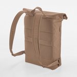 BagBase Recycelter Roll-Top Rucksack mit Laptop-Fach, Beige 50 x 40 x 13 cm, BG870 – Bild 4