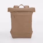 BagBase Recycled Roll-Top Backpack with Laptop Compartment, Beige 50 x 40 x 13 cm, BG870 – image 5