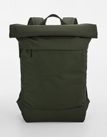 BagBase Recycelter Roll-Top Rucksack mit Laptop-Fach, Beige 50 x 40 x 13 cm, BG870 – Pino Verde