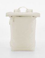 BagBase Recycelter Roll-Top Rucksack mit Laptopfach – Beige