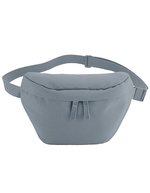 BagBase Recycelte Hüfttasche mit verstellbarem Riemen, Beige 25 x 16 cm, BG875 – Blue Grey