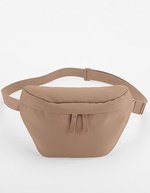 BagBase Recycelte Hüfttasche mit verstellbarem Riemen, Beige 25 x 16 cm, BG875 – Hazelnut